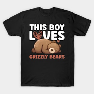 This Boy Loves Grizzly Bears - Grizzly Bear T-Shirt